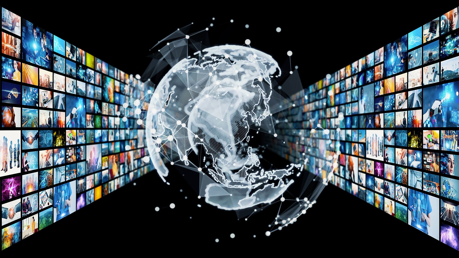 Digital contents concept. Social networking service. Streaming video. NFT. Non-fungible token.